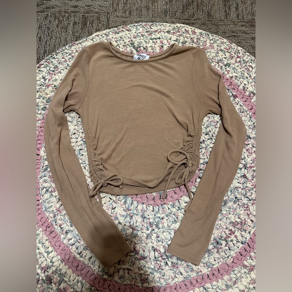Princess Polly Side Cinch Longsleeve Top